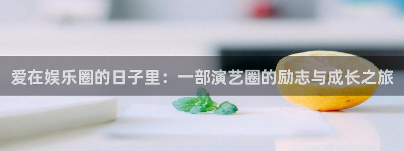 壹号app下载官方网站：爱在娱乐圈的日子里：一部演艺圈的励志与成长之旅