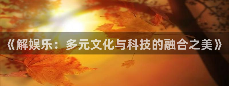 壹号下载安装：《解娱乐：多元文化与科技的融合之美》